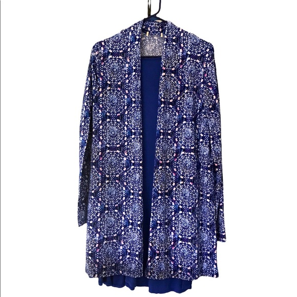 All For You two piece long tunic w/ matching cardigan - Picture 1 of 4